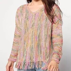 Multicolor Knit Women's Sweater